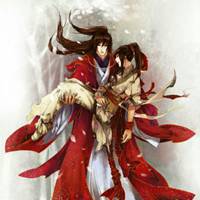 古风情侣头像红桑裳白衣