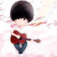 吉他头像卡通