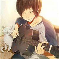 吉他头像卡通
