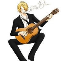 吉他头像卡通