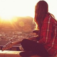 吉他头像女欧美