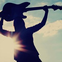 吉他头像女欧美