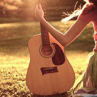 吉他头像女欧美