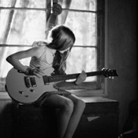 吉他头像女欧美