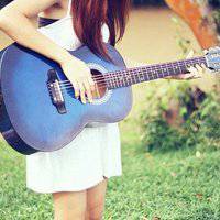吉他头像女欧美