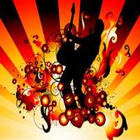 吉他头像男背影