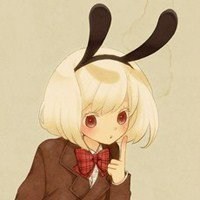 呆萌兔耳朵头像