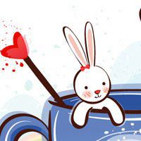 呆萌兔耳朵头像