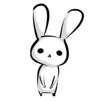 呆萌兔耳朵头像