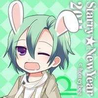 呆萌兔耳朵头像