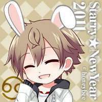 呆萌兔耳朵头像