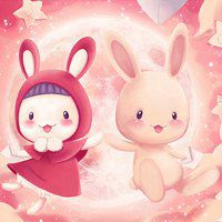 呆萌兔耳朵头像