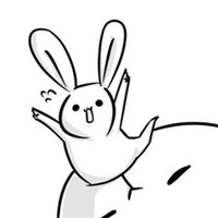 呆萌兔耳朵头像