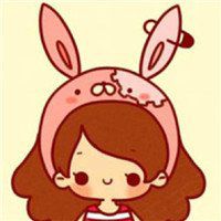 呆萌兔耳朵头像