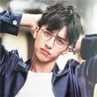 复古圆框眼镜男生头像