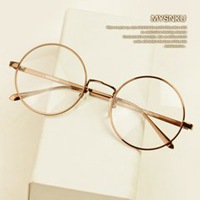 复古圆框眼镜男生头像