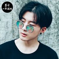 复古圆框眼镜男生头像