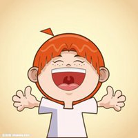 大笑头像男生卡通图片