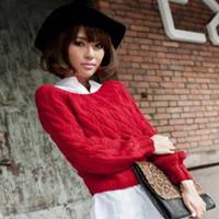 大红色毛衣头像