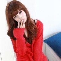 大红色毛衣头像