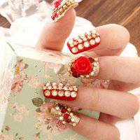 好看指甲图案头像大全