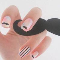 好看指甲图案头像大全