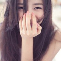 妇女头像背影或侧面的