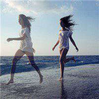 妇女头像背影或侧面的