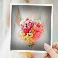 婚纱头像女生背影捧花