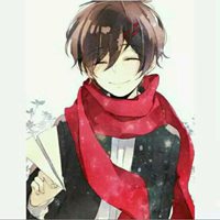 带围巾的动漫情侣头像