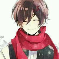 带围巾的动漫情侣头像