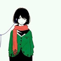 带围巾的动漫情侣头像