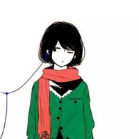 带围巾的动漫情侣头像