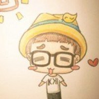 带眼镜头像女生