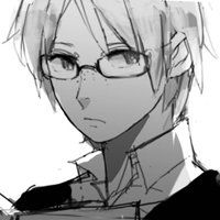 带眼镜头像女生