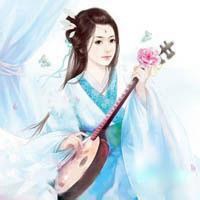 彩绘头像女复古