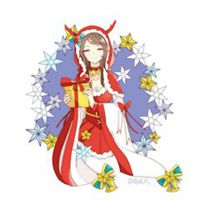 彩绘头像女复古