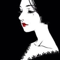 彩绘头像女复古