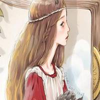 彩绘头像女复古