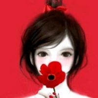 彩绘头像女复古