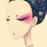 彩绘女生头像图片大全