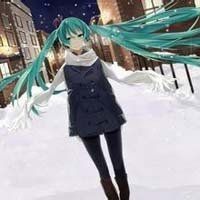 戴围巾的女生动漫头像