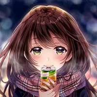 戴围巾的女生动漫头像