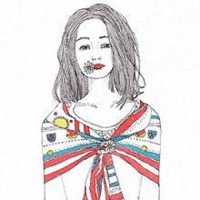 戴围巾的女生动漫头像