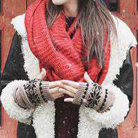 戴围巾的女生头像