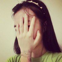 挡脸头像女生头像