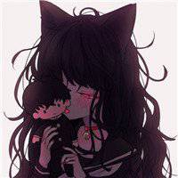 暗黑头像女生动漫