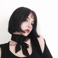 暗黑头像女生复古