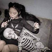 暗黑头像女生复古