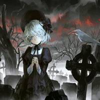 暗黑系动漫头像女生